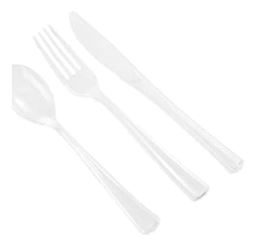 180-Piece Disposable Cutlery Set - Spoon, Fork, Knife for Parties 3