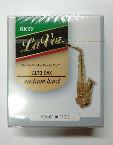 Rico La Voz Rjc10mh Medium Hard Cañas Para Saxo Alto (caja) 0