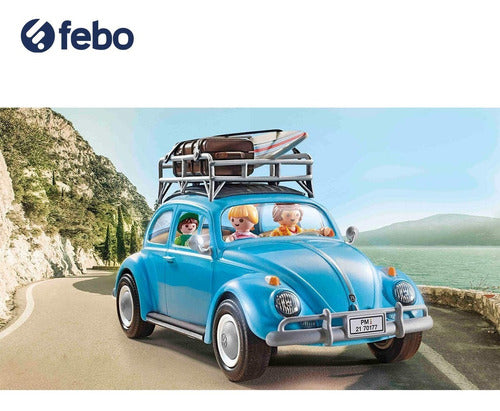 Juguete Auto Volkswagen Beetle Playmobil 52pcs Febo 2