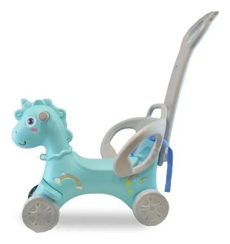 OK Baby Unicornio Mecedor Pata Pata Manija 3 En 1 Caballito Celeste 0