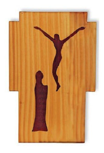 Handmade Wooden Altarpiece from Mariapolis - 20cm x 30cm 0
