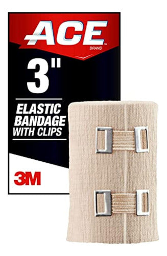 Ace Vendaje Elástico De 3 Pulgadas Con Clips, 1