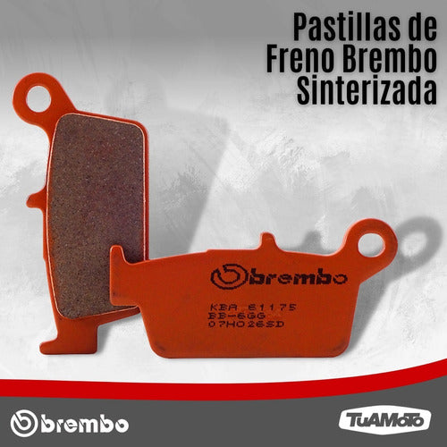 Brembo Sintered Rear Brake Pads for Yamaha YZ/WR F 2