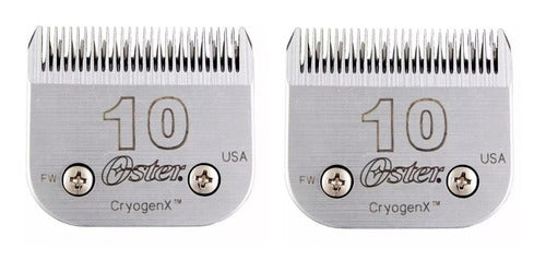 2 X Cuchilla Oster N° 10 - 1.6 Mm - Usa - Original - 0