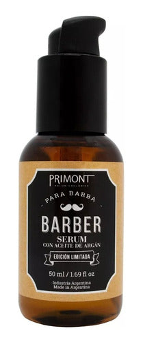 Kit Primont Barber Shampoo Cera Acondicionador Serum Barba 3