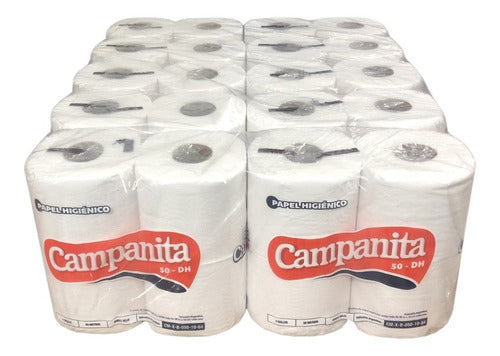Campanita XL Toilet Paper Bulk Pack 40 Rolls 50m Double Ply 0