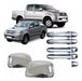 Kit 4 Chrome Door Handle Covers and 2 Mirror Caps for Hilux 2005-2015 0