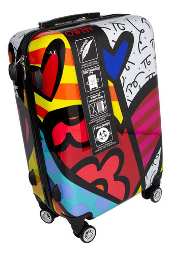 OWEN Travel Suitcase Large Printed Hard OW40006 28'' 3c 3