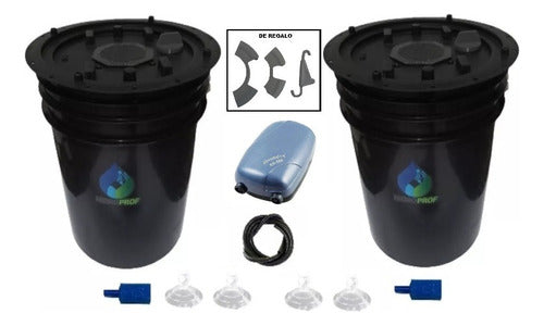 Hidroprof Hydroponics Duo Eco 20L System DWC Indoor 1