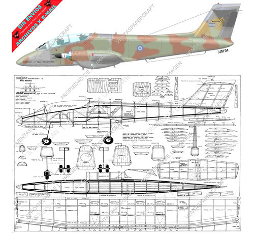 Plano Rc Pucara Ia-58 (leer Envío Antes De Comprar) 0