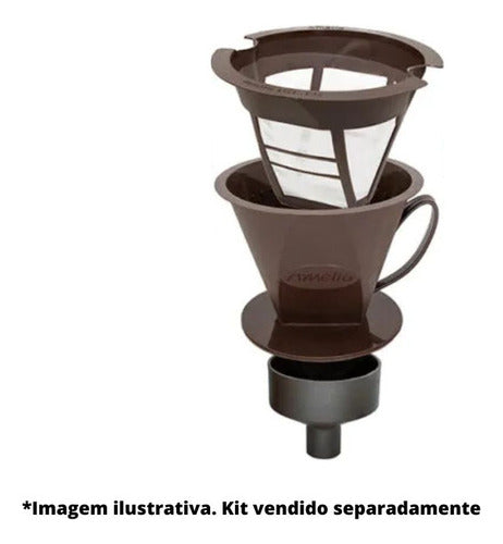 Coador Filtro De Café Permanente 103 Refil Amélia Durável 3