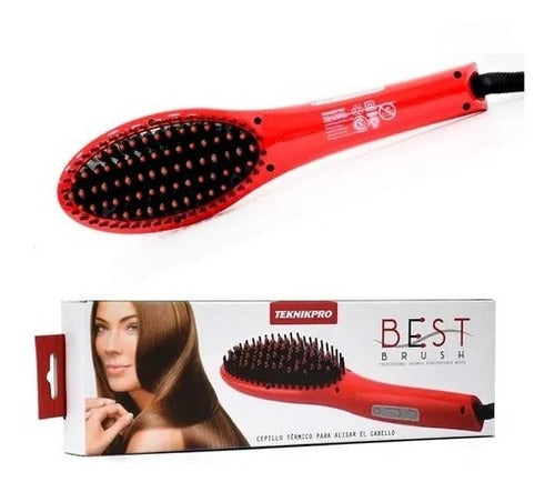 Teknikpro Best Brush Thermal Hair Straightening Brush 3