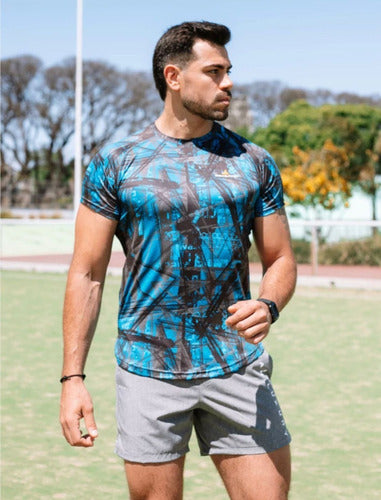 Men's Sublimated Sports T-Shirt Lycra Urban Luxury 21