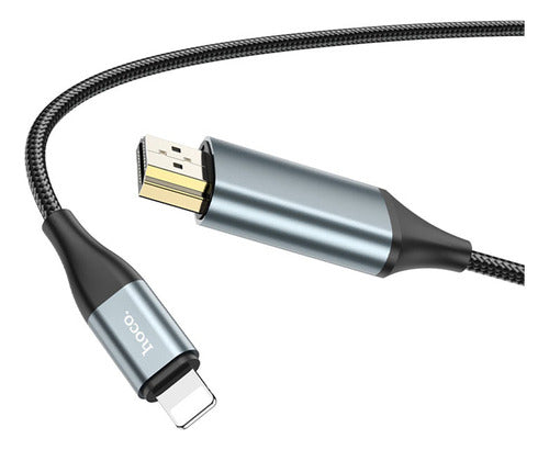 Hoco Ua15 Hdmi A Lightning + Alimentación Cable 2m Full Hd 3