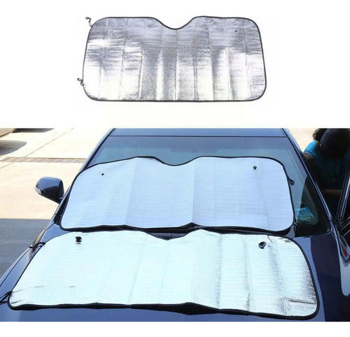 Cortina Parasol Plegable Para Auto/camioneta + 4 Laterales 7