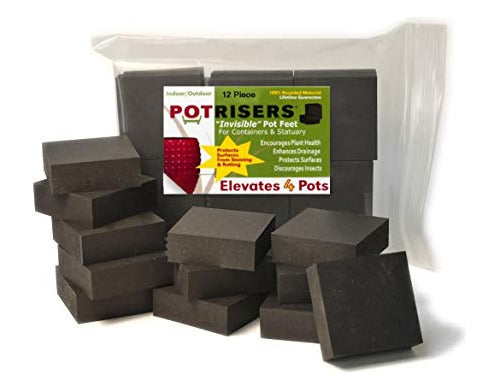 Potrisers Prb2  12 Invisible Pot Pies Negro 12 Pack Admite 3 0