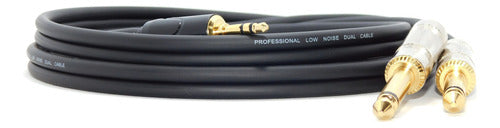 Cable Miniplug Estereo A 2 Plug Mono Studio Z Sin Ruido 1,5m 0