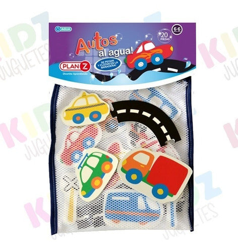 PlanZ Water Cars Bath Play Set - Kidz Juguetes 1