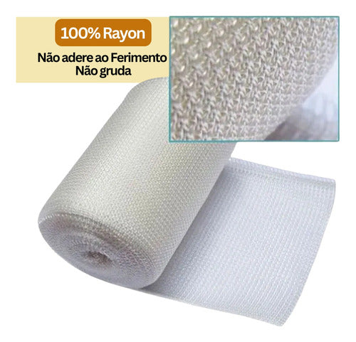 Curativo Atadura De Rayon Estéril 7,5cmx5m Polarfix - 10 Un 1