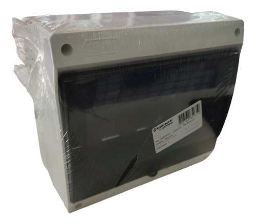 Genrod Caja Para Térmicas 4 Bocas Bip Din Pvc Exterior 0