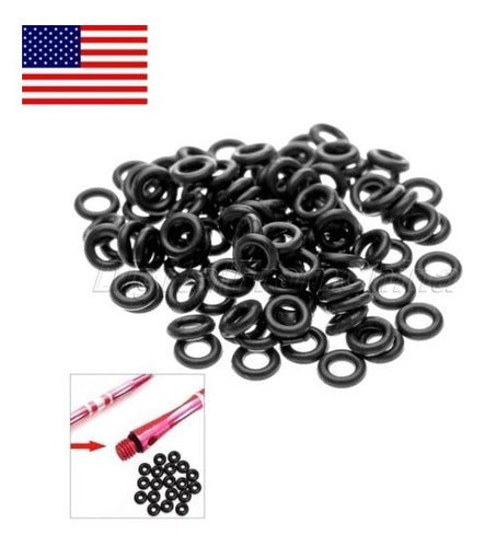 100 Pieces Rubber O Rings Mother Flights Dart Tip Joint 0