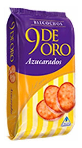 9 De Oro Pack X 18 Unid. Bizcochos Azucarados 210 Gr 0