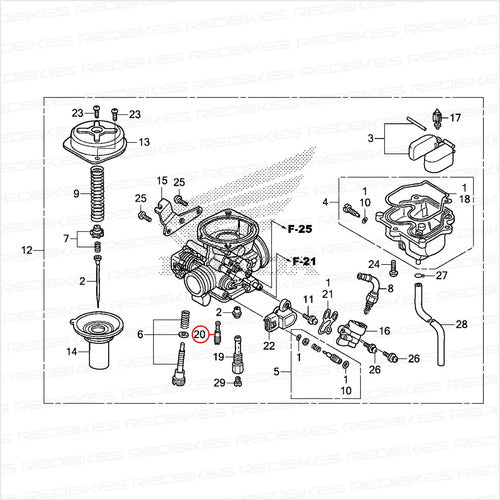 Chicler Baja Honda Invicta Medida 35 Original Honda Gj 2