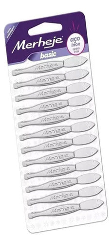 Pack of 10 Classic Straight Metal Tweezers for Hair Removal 1