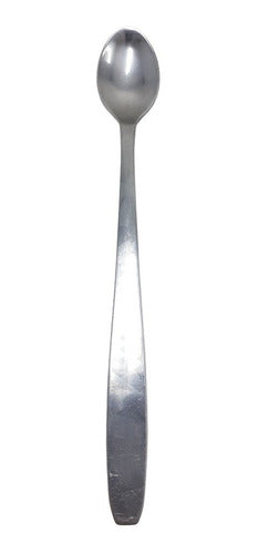 Set of 12 National Cosmos Stainless Steel Soda Spoons 0