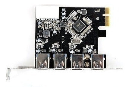 4 Puertos Usb 3.0 Pci-e Pci Express Tarjeta Adaptador Via Ch 4