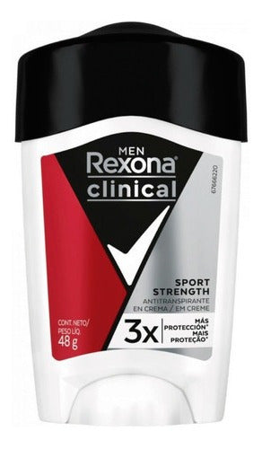 Rexona Clinical Sport Men Antiperspirant Deodorant Pack of 3 x 48g Each 0