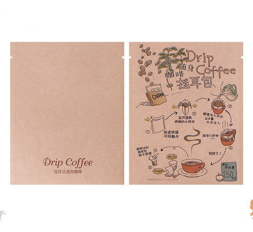 Drip Cafe Filtro Drip Embalagem Marrom 100un 2