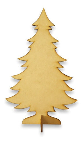 Christmas Wooden Decorations Pine Pack Of 50 0