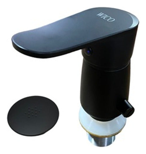 Monocomando Bidet Negro Mate C/ Transferencia Wico Rimontti 0