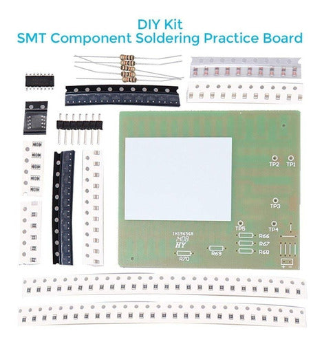 Kit De Soldadura Componentes Smd Diy Pcb Smt Practica 1