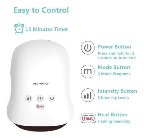 CINCOM Wireless Hand Massager with Heat for Arthritis and Carpal Tunnel 3