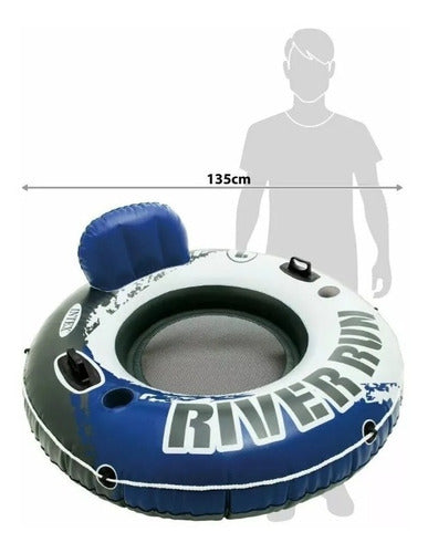 Intex Inflatable River Run Mat 135cm Diameter Pool Float 3