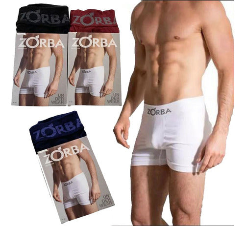Combo 6 Zorba Men's Boxer Shorts + 6 Women's Cotton Thong Panties 1