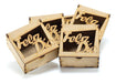 Set of 10 Happy Father's Day Wooden Boxes, Fibrofacil, Laser Cut Pack!! 4