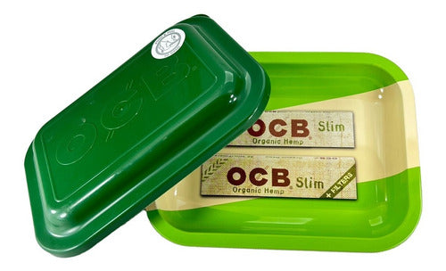 OCB Metal Rolling Tray with Lid 19x14cm - Candyclub 19