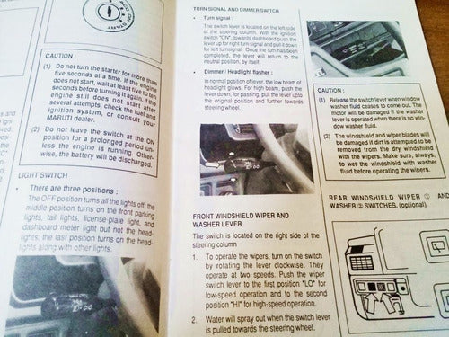 Manual De Usuario Propietario Suzuki Maruti 800 Original 2