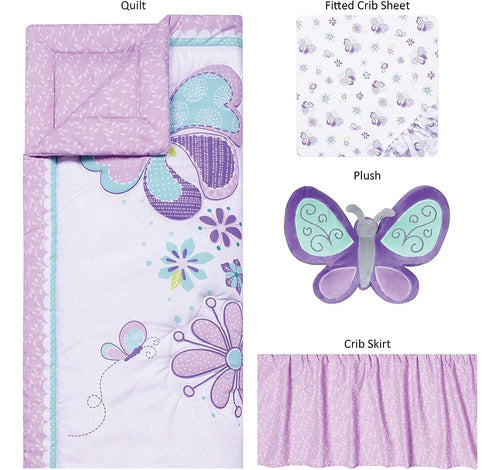 Sammy & Lou Butterfly Meadow 4-piece Baby Nursery Cutding Be 1