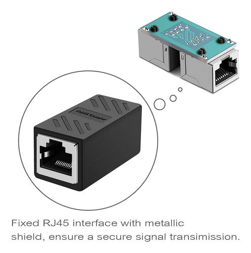 Dingsun Acoplador Rj45 En Lnea Cat7 Cat6 Cat5 Cat5e Adaptado 1