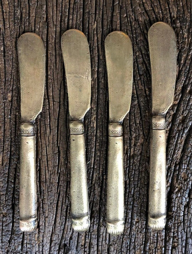 Set of 30 Aged Bronze Spreading Knives 13 cm 5