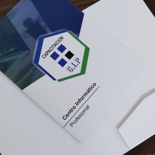 25 Custom A4 Presentation Folders 300gsm with Flap and Printed Logo 1