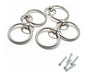 Honjie Drawer Ring Pull Drop Ring Knobs In Silver Tone - (5 Pcs) 0