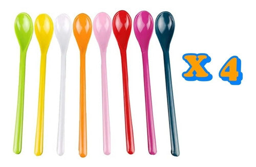 Set of 4 Long Spoons 0