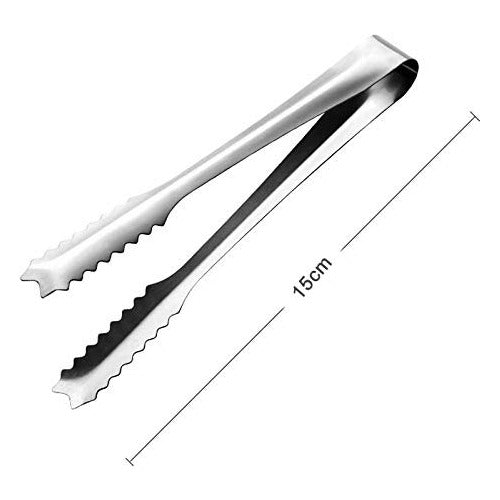 3 Pinza Para Hielo Acero Inox Hielera Gastronomía Bar Cocina 1