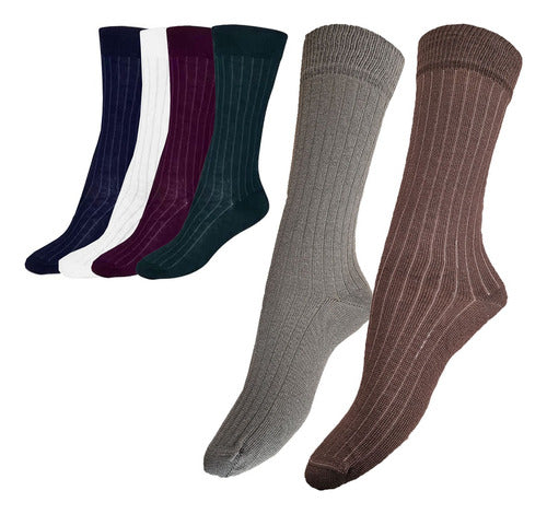 Floyd 3 Pairs School Youth Ribbed Socks 0