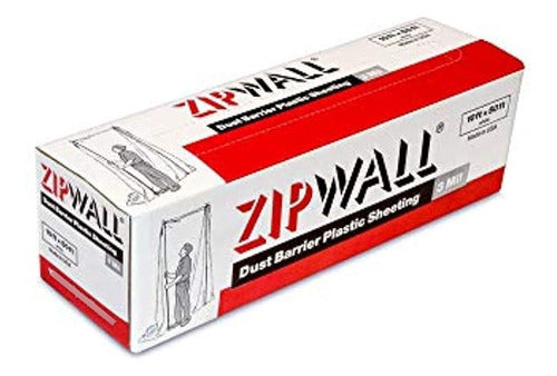 Zipwall Py50 Dust Barrier Plastic Sheeting, Transparent 0